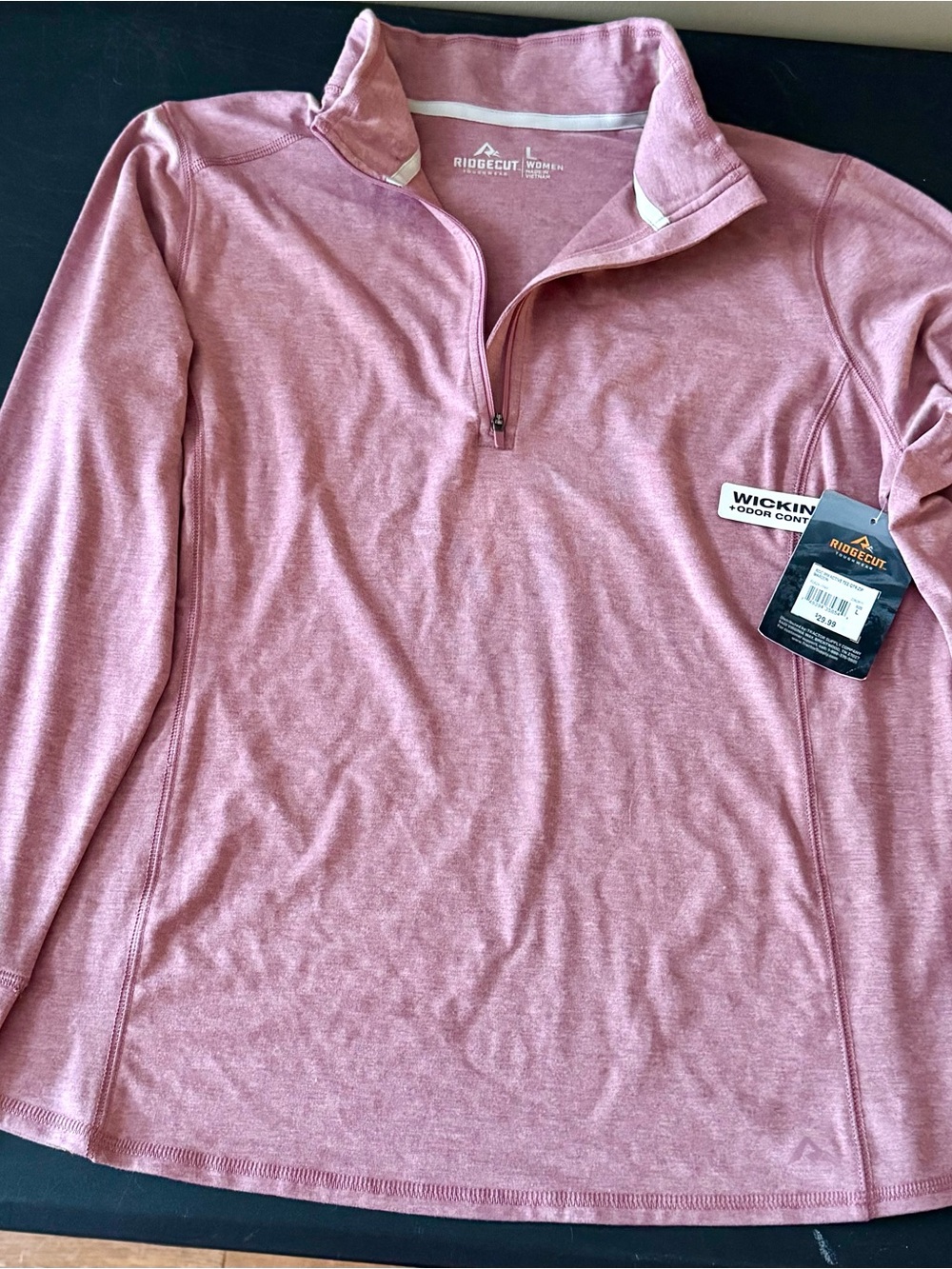 Ridgecut Women’s Quarter Zip Pullover - moisture wicking technology NWT